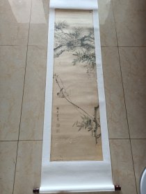 清代吴县江苏苏州人，石廷辉字云根，号铁华岩客花鸟条幅。136/37