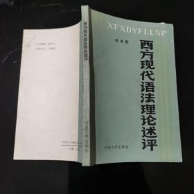 西方现代语法理论述评