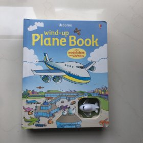 英文原版 Usborne Wind-Up Plane Book 大开本益智玩具书 飞机四条轨道 亲子玩乐纸板操作 活动书 儿童读物 轨道玩具书