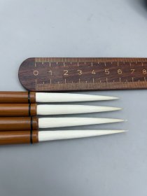 鸳湖筆莊二十年前制作遗留纯羊毫老光锋羊笔