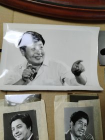 相声表演艺术家 七八十年代，赵振铎 唐杰忠 马季 李金斗 姜昆 梁厚民 照片一组17张，其中4张带底片