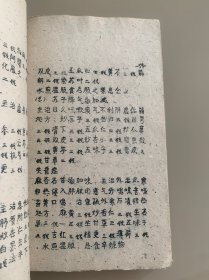 中医方剂 ；油印本 珍贵罕见，值得收藏研究，具体看图和详细描述。