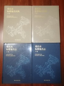 重庆市地名志（上下）重庆市标准地名词典 （上下）四本合售