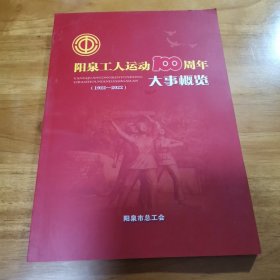 阳泉工人运动100周年大事概览（1922-2022 首版 95品 16开）