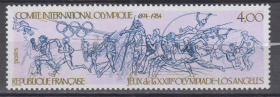 FR2法国 邮票 1984年 洛杉矶奥运会 体育项目 新 1全 雕刻版