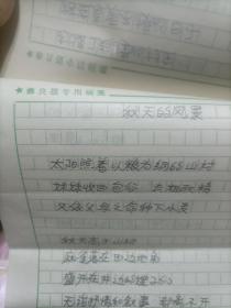 陈衍强【原昭通市作协副主席 著名诗人】信札一通 诗稿6首13页全 ！