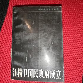 汪精卫国民政府成立 有章