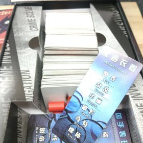 （新月狼人游戏卡片 破坏者游戏卡片 WANTED游戏卡片 带游戏说明书 ） 犯罪现场游戏卡片 四盒合售