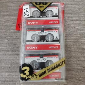 254磁带：SONY MICROCASSETTE 小磁带（3盘）