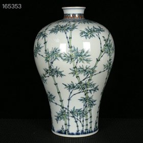 清雍正斗彩描金竹子纹梅瓶
古董收藏瓷器38