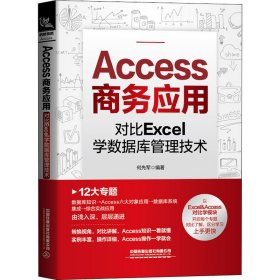 Access商务应用 对比Excel学数据库管理技术