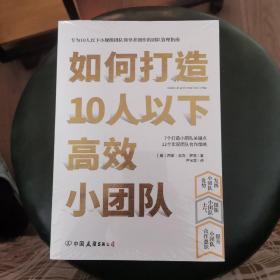 如何打造10人以下高效小团队（专为新晋和中层管理者量身打造的小团队管理实用手册）