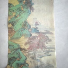 墨宝(中国历代名画选)，宣纸挂历画芯六张