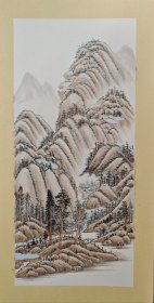 无款山水卡纸小品（13）