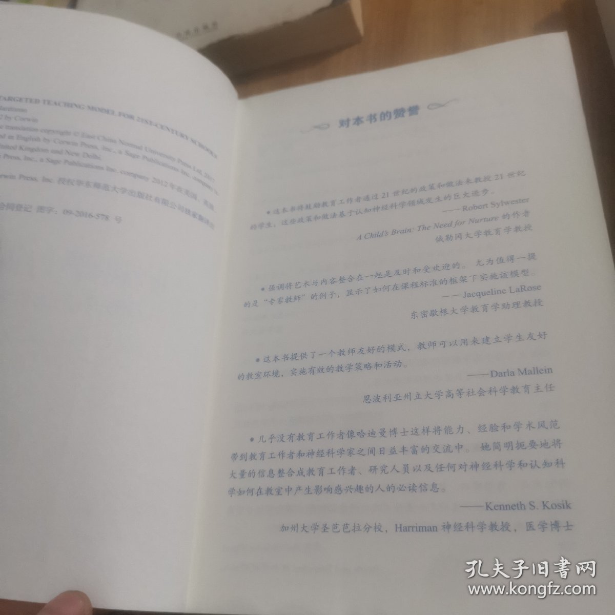 大夏书系·脑科学与课堂：以脑为导向的教学模式