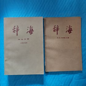 辞海（历史分册+文化体育分册）两本合售