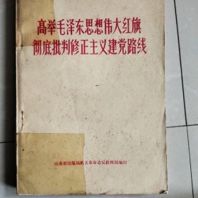 高举毛泽东思想伟大红旗彻底批判修正主义建党路线