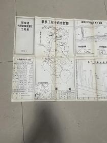 【河南省林县红旗渠灌区工程图】1973年1月印刷，折装一大张全