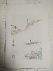 朵云轩木刻水印画（袁天健印章）2