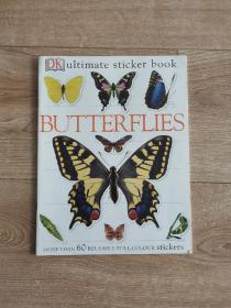 DK 蝴蝶百科 ultimate sticker book BUTTER FLIES