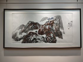 当代中国山水画大家 张之光 四尺整纸 《万壑红枫》 69*139cm 【保真出售】