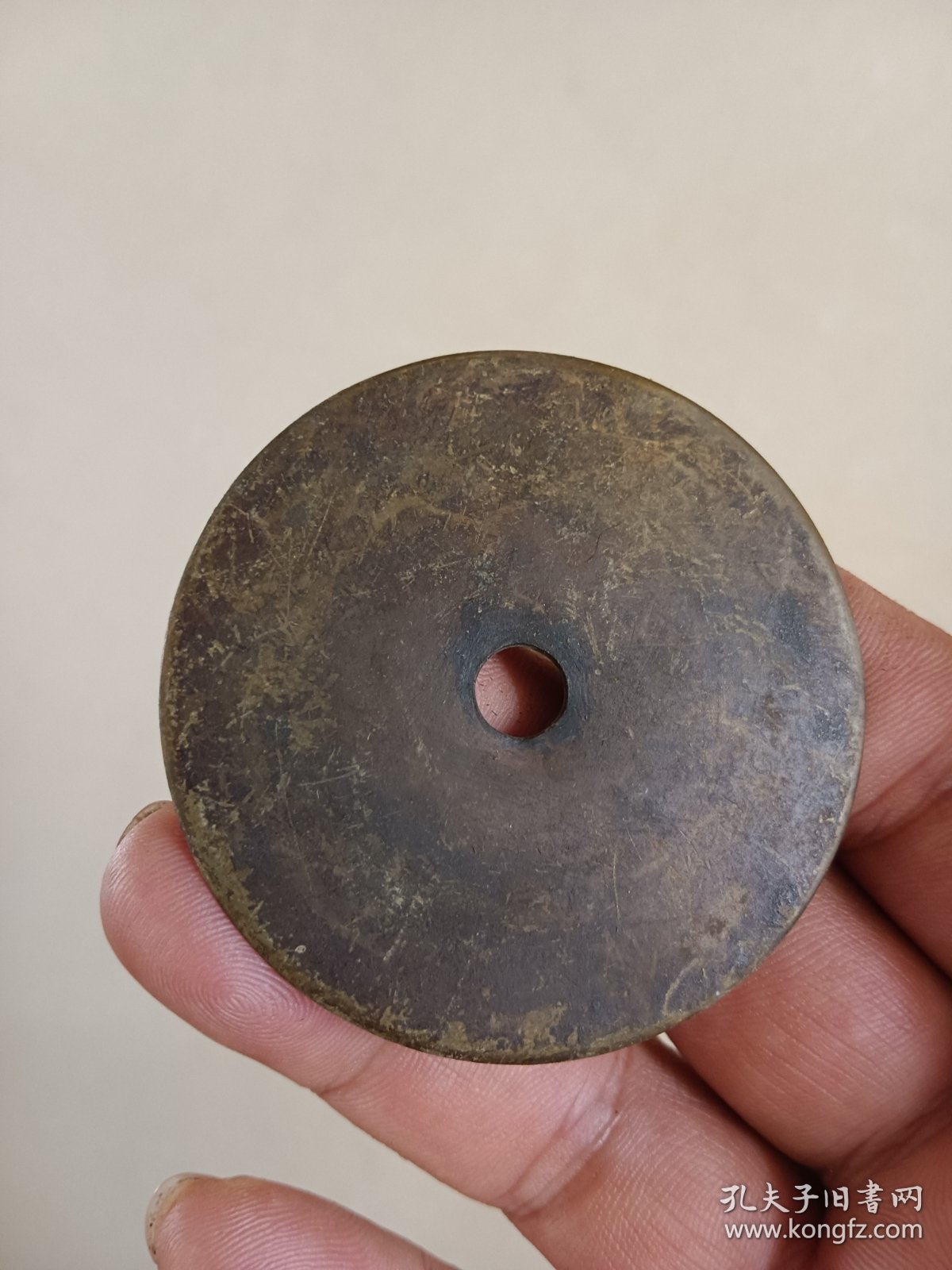 老铜件 铜垫 老柜子铜配件 三个一起价格直径 5.5