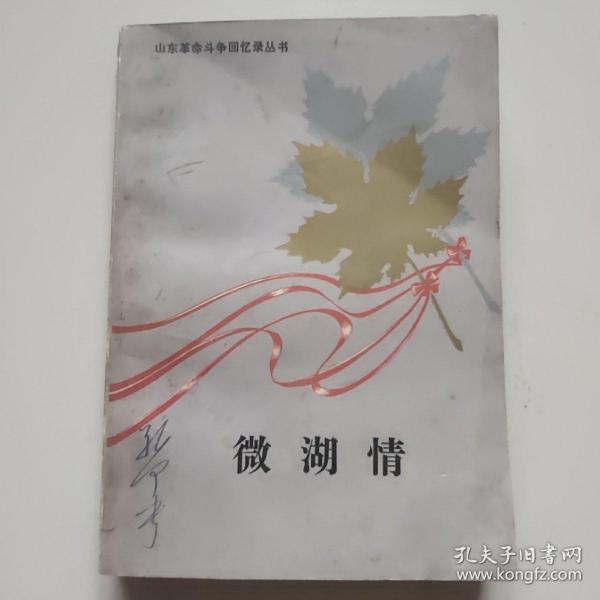 微湖情(山东革命斗争回忆录丛书)