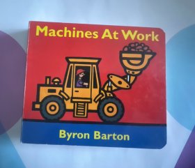 英文原版绘本 纸板书 Byron Barton 交通工具系列五本套 Planes / Boats/ Trains/ Trucks / Machines At Work 极其经典 任何时候都不会过时的传家宝级英语绘本启蒙书