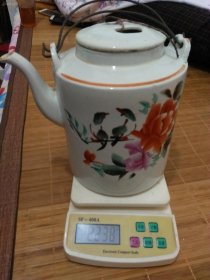 上世纪手绘花鸟大号茶壶一个（满200全国包邮）