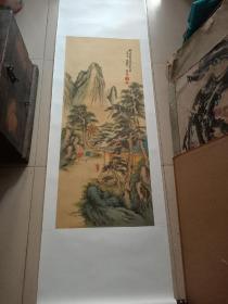 民国画家黄省三 绢本山水画。103/42