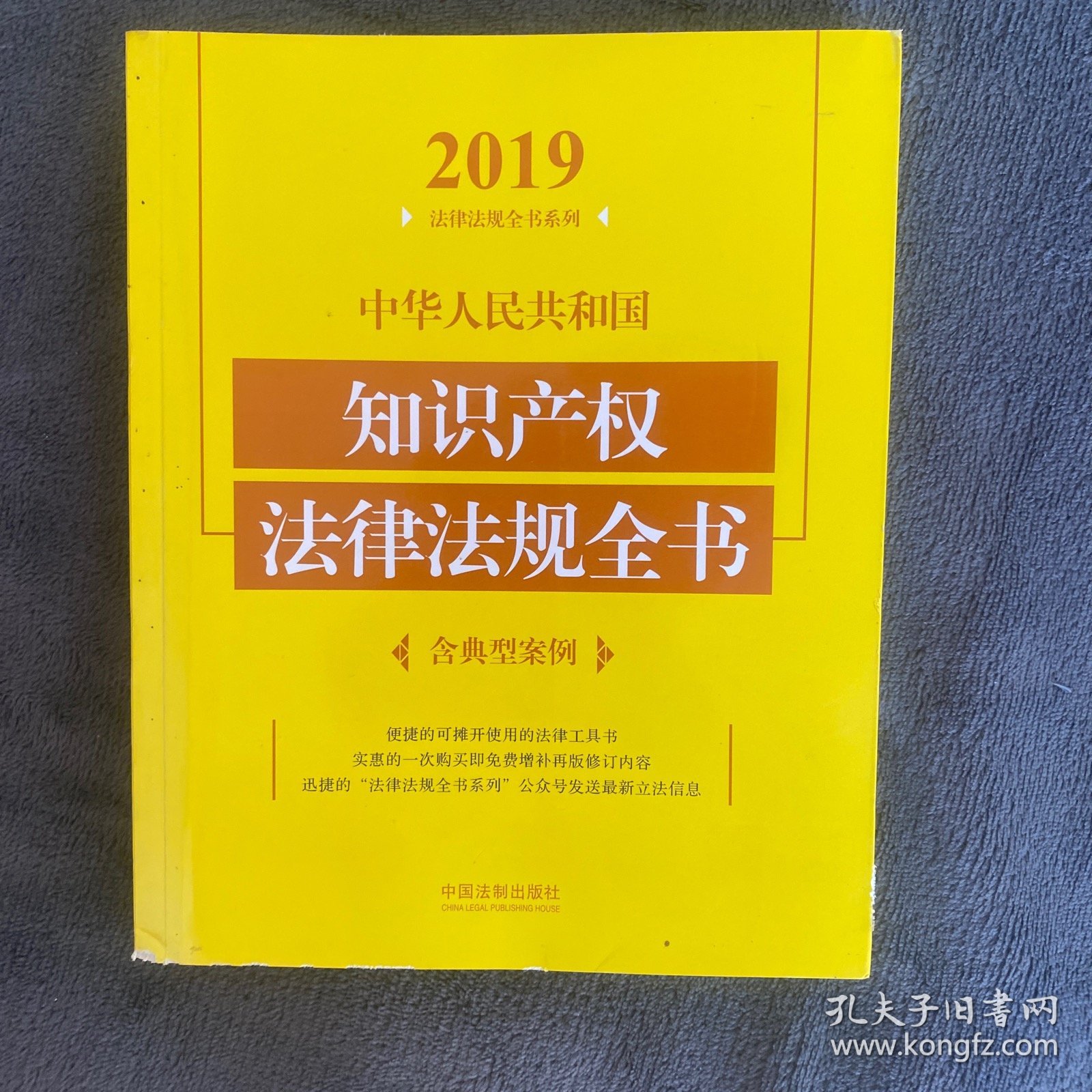 中华人民共和国知识产权法律法规全书（含典型案例）（2019年版）