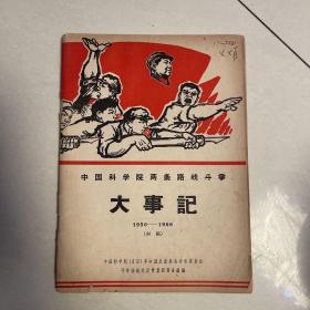 中国科学院两条路线斗争大事记 1956—1966（初稿）封面带漫画