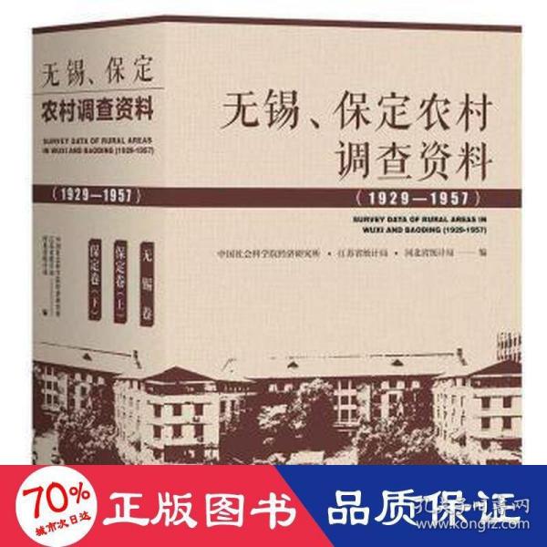 无锡、保定农村调查资料(1929—1957）（套装全3卷）