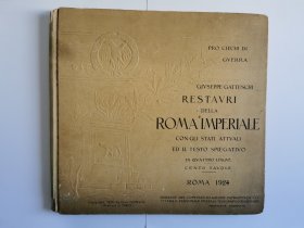 1924年Roma罗马城堡罗马史古籍照片图片