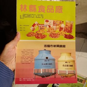 八十年代河南省林县食品厂，武陟县西滑封酒厂等彩页一页两面