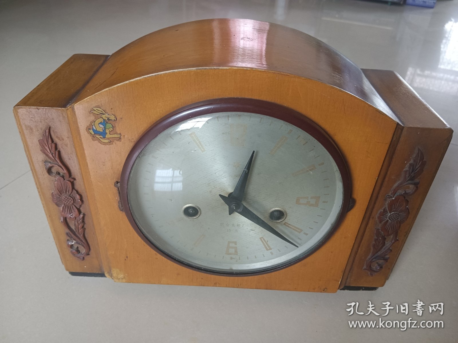 老台钟 北极星牌 原状态正常使用不保非常精准 自然旧一般品相 32×11.8 高22.4