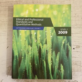 Ethical and Professional Standards and Quantitative Methods Level 1 2009