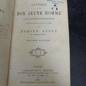 LETTRES D'UN,BON JEUNE HOMME,A SA COUSINE MADELEINE——e