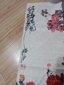 长沙市美协主席，湖南省花鸟画家协会主席：柯桐枝《春夏秋冬》四条屏，单张尺寸约34x136包老保真！！（勿下单，议价售）