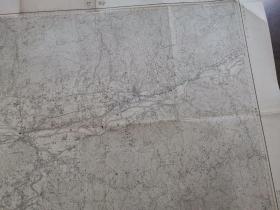 明治四十三年测图大正十一年修正测图，大正十五年出版：日本"粉河"五万千分之一尺原版老地图