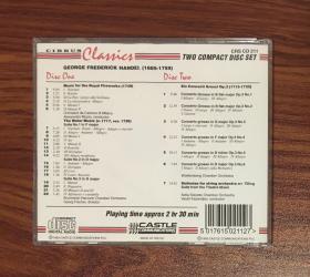 韩德尔 《皇家焰火》经典作品 2CD 欧版9新
原版进口CD  假一赔十 售出不退！