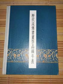 1963年一版一印精装《历代流传书画作品编年表》，上海人民美术出版社付印样本，此书有校改建议。