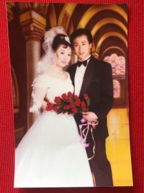 90年代婚纱照老照片