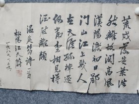 钱塘书画社副社长著名学者江天蔚先生书法