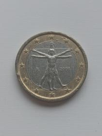 意大利1欧元硬币 欧元纪念币