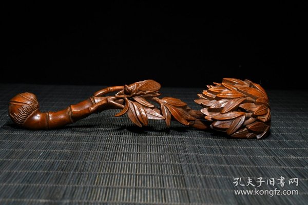黄杨木精工雕刻节节高，一鸣惊人如意，长20cm宽6cm高4cm重43g