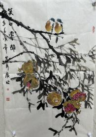 【终身保真字画，冲钻特价】杜广欣68X45cm
              杜广欣，结业于中国美术家协会培训中心中国花鸟画高研班,现为中国画院画家安徽书画交易网管理委员会副主席，大连市中世书画艺术交流中心会员、中国国画家协会理事，内蒙古美术家协会会员，香港美术家协会会员。