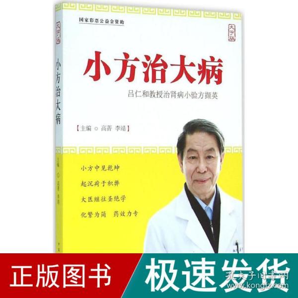 小方治大病 吕仁和教授治肾病小验方撷英（大字版）