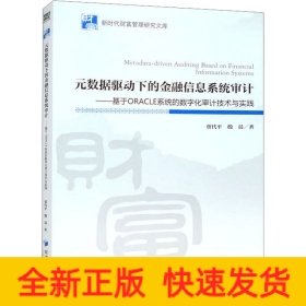 元数据驱动下的金融信息系统审计——基于ORACLE系统的数字化审计技术与实践