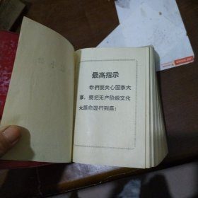 读报手册 1968年济南 红皮